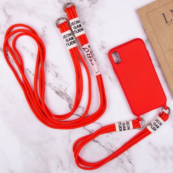 Чохол для iPhone XR Червоний TPU two straps California - Зображення 6