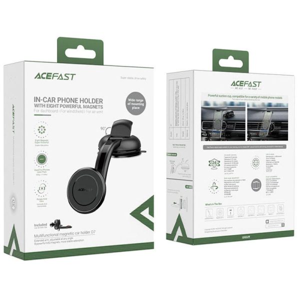 Автотримач Acefast D7 multifunctional magnetic Чорний - Зображення 6