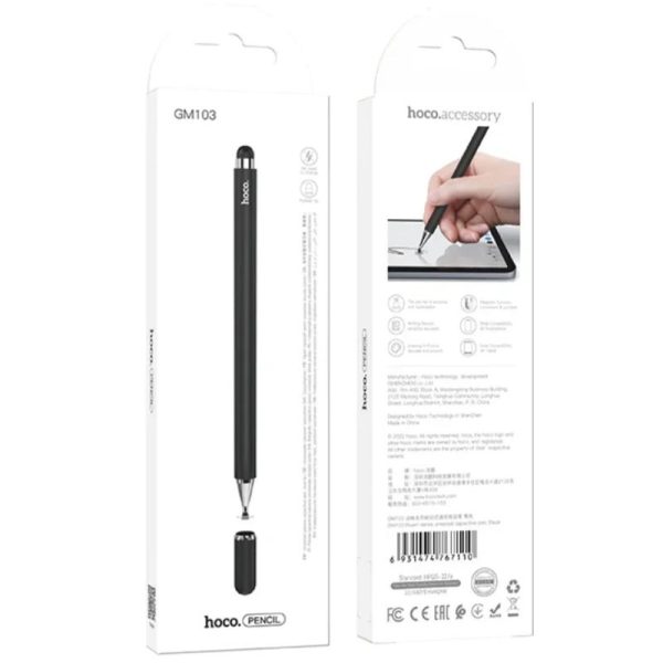 Стилус Hoco GM103 Universal Capacitive Pen Чорний - Зображення 5