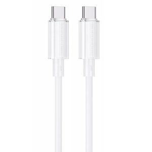 Дата кабель Borofone BX112 Lemon Type-C to Type-C 60W (1m) Білий
