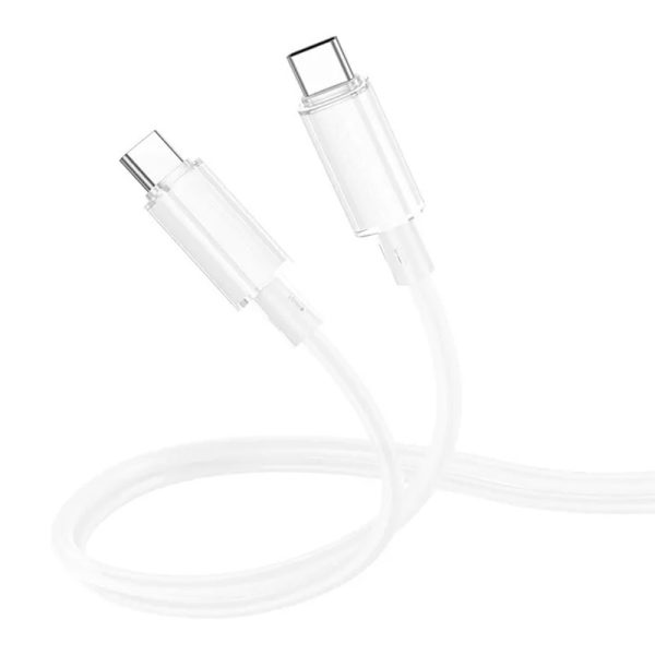 Дата кабель Borofone BX112 Lemon Type-C to Type-C 60W (1m) Білий - Зображення 2