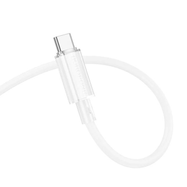 Дата кабель Borofone BX112 Lemon Type-C to Type-C 60W (1m) Білий - Зображення 3