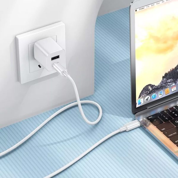 Дата кабель Borofone BX112 Lemon Type-C to Type-C 60W (1m) Білий - Зображення 5