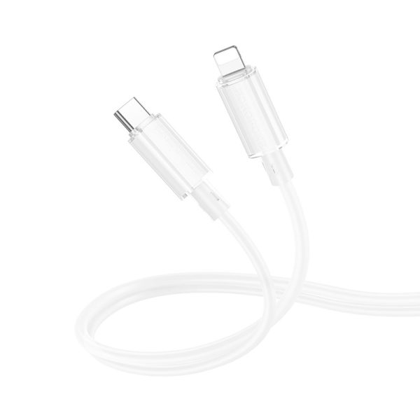 Дата кабель Borofone BX112 Lemon Type-C to Lightning 27W (1m) Білий