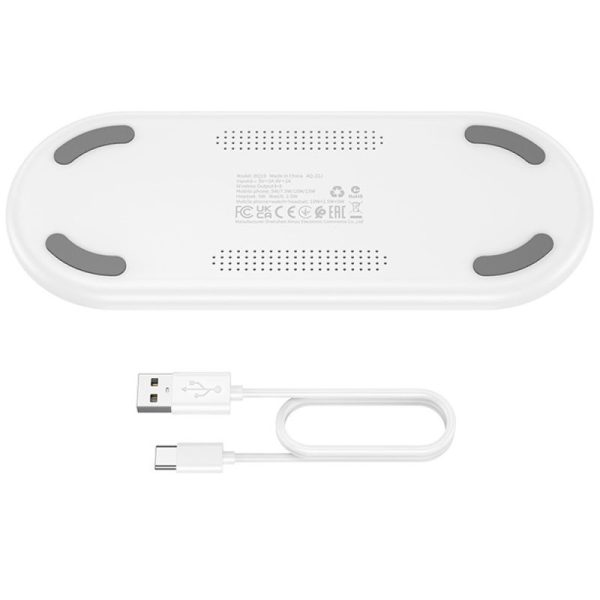 Бездротова зарядка BOROFONE BQ19 3in1 Білий - Зображення 3