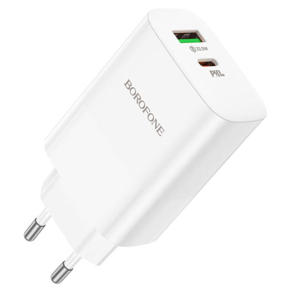 Зарядний пристрій Borofone BN10 Sunlight PD65W (1USB-A/1C) Білий - Зображення 2