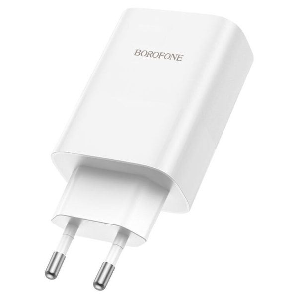 Зарядний пристрій Borofone BN10 Sunlight PD65W (1USB-A/1C) Білий - Зображення 4