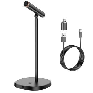 Настільний мікрофон Hoco L16 Mike USB+Type-C Чорний