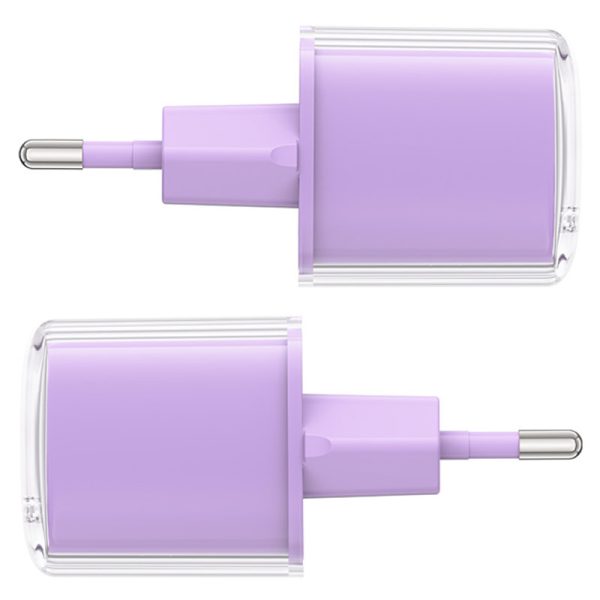 Зарядний пристрій Acefast A53 Sparkling series PD30W GaN (1USB-C) Фіолетовий - Зображення 4