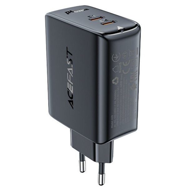 Зарядний пристрій Acefast A29 PD50W GaN (2USB-C) Чорний
