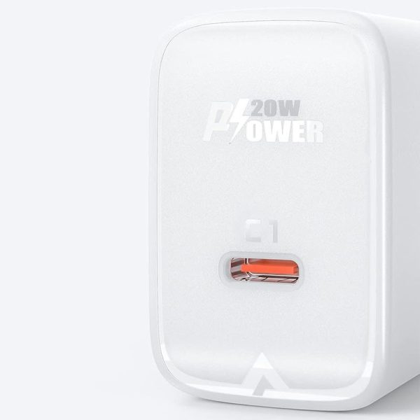 Зарядний пристрій Acefast A1 PD20W (1USB-C) Білий - Зображення 4