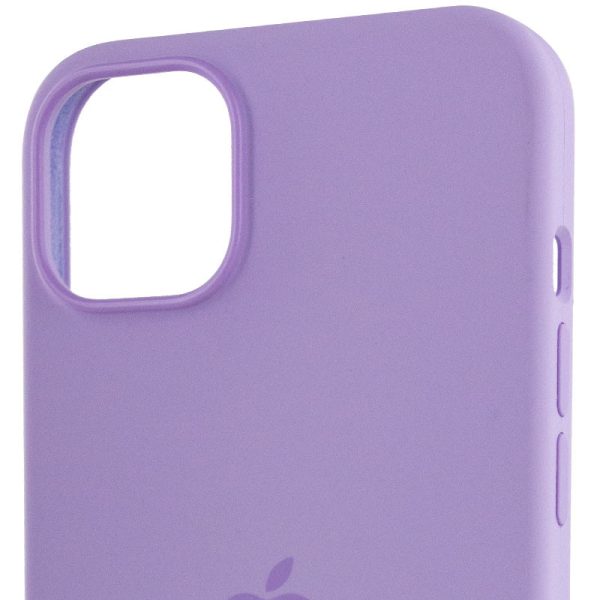 Чохол для iPhone 14 Pro Max Бузковий Silicone case full with Magsafe - Зображення 4