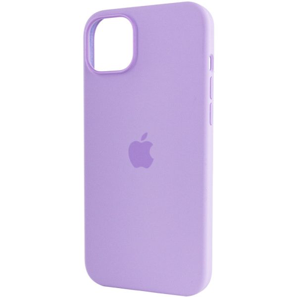 Чохол для iPhone 14 Pro Max Бузковий Silicone case full with Magsafe - Зображення 6