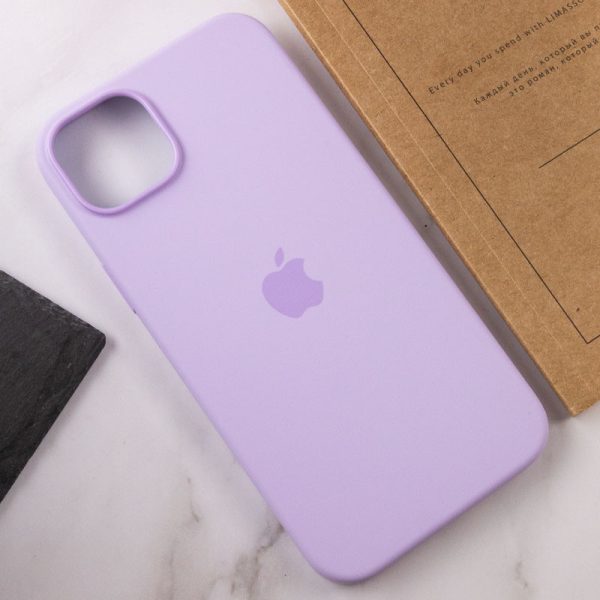 Чохол для iPhone 14 Pro Max Бузковий Silicone case full with Magsafe - Зображення 7