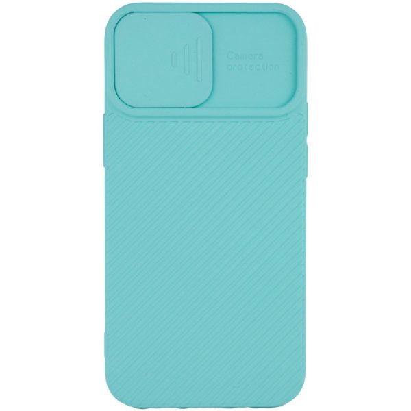 Чохол для iPhone 12 Pro Max Бірюзовий Camshield Square TPU зі шторкою - Зображення 2