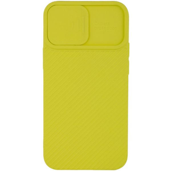 Чохол для iPhone 12 Pro Max Жовтий Camshield Square TPU зі шторкою - Зображення 2