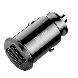 АЗП Baseus Grain 3.1A (2USB-A) (CCALL-ML) Чорний
