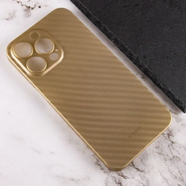Чохол для iPhone 13 Pro Sunset Золотий K-DOO Air carbon Series - Зображення 2