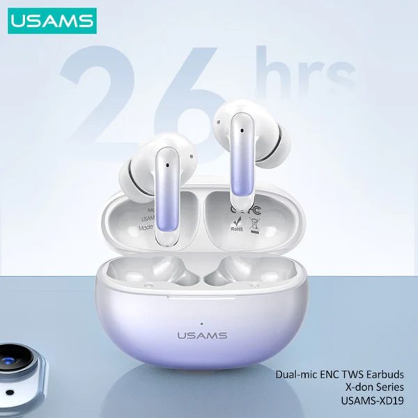 Бездротові TWS навушники Usams-XD19 X-don Series ENC BT 5.3 Gradient Синій - Зображення 2