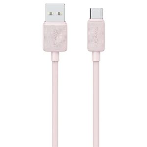 Дата кабель USAMS US-SJ688 USB to Type-C 3A KY Series (1m) Рожевий