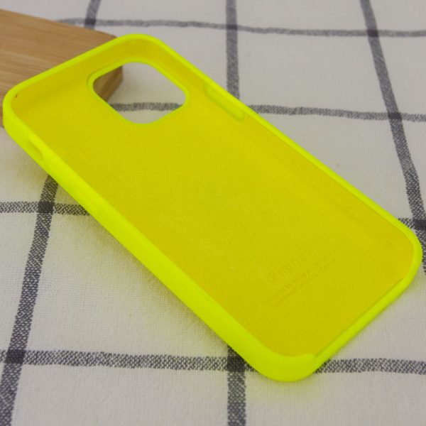 Чохол для iPhone 12 Pro Max Жовтий / Acid Жовтий Silicone Case - Зображення 3