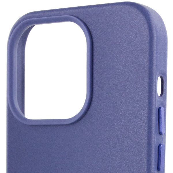 Шкіряний чохол для Apple iPhone 14 Pro Max Ліловий Leather Case with MagSafe - Зображення 5