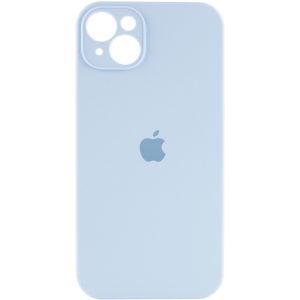 Чохол для iPhone 15 Plus Блакитний Silicone Case Full Camera Protective