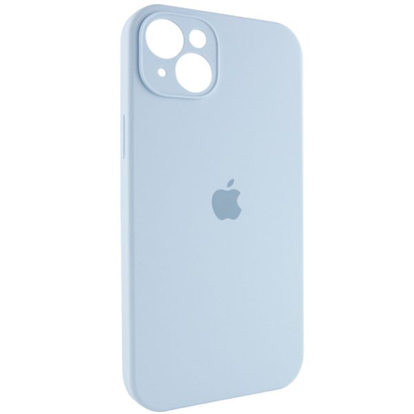 Чохол для iPhone 15 Plus Блакитний Silicone Case Full Camera Protective - Зображення 2