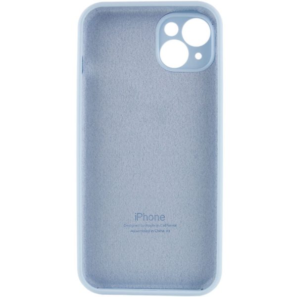 Чохол для iPhone 15 Plus Блакитний Silicone Case Full Camera Protective - Зображення 4