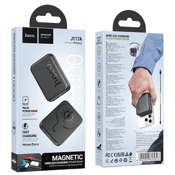 Павербанк Power Bank Hoco J117A Esteem PD20W з БЗП 10000 mAh Чорний - Зображення 6