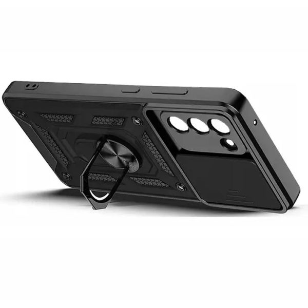 Ударостійкий чохол для Samsung Galaxy S20 FE Чорний Camshield Serge Ring - Зображення 3