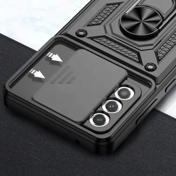 Ударостійкий чохол для Samsung Galaxy S20 FE Чорний Camshield Serge Ring - Зображення 4