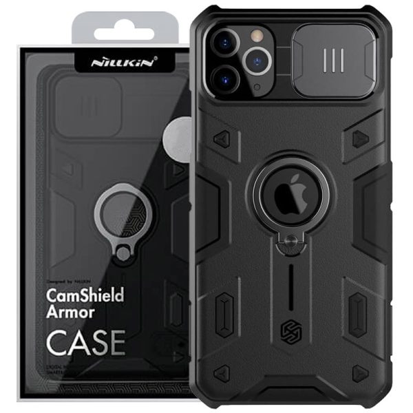 Чохол для iPhone 11 Pro Чорний Nillkin CamShield Armor (шторка на камеру)