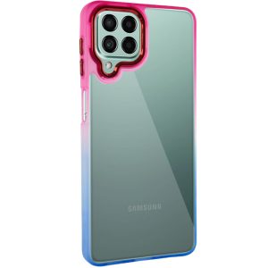 Чохол для Samsung Galaxy M53 5G Синій / Рожевий TPU+PC Fresh sip series
