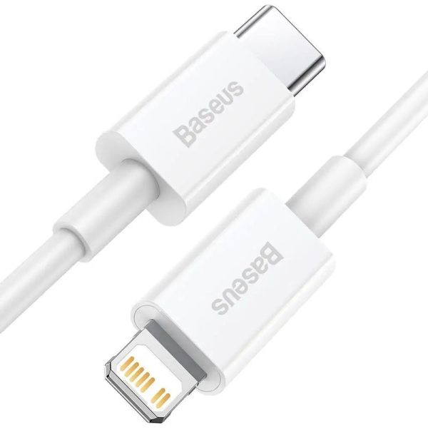 Дата кабель Baseus Superior Series Fast Charging Type-C to Lightning PD 20W (1m) (CATLYS-A) Білий - Зображення 2