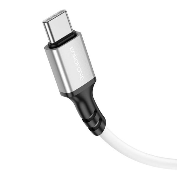Дата кабель Borofone BX83 Famous PD60W Type-C to Type-C (1m) Білий - Зображення 2