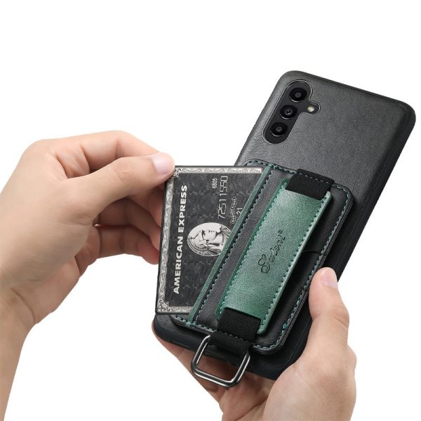 Шкіряний чохол для Samsung Galaxy A54 5G Білий Wallet case and straps - Зображення 7