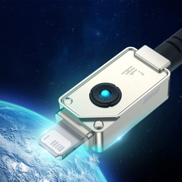 Дата кабель Baseus Unbreakable Series Fast Charging USB to Lightning 2.4A 1m (P10355802111-0) Білий - Зображення 4