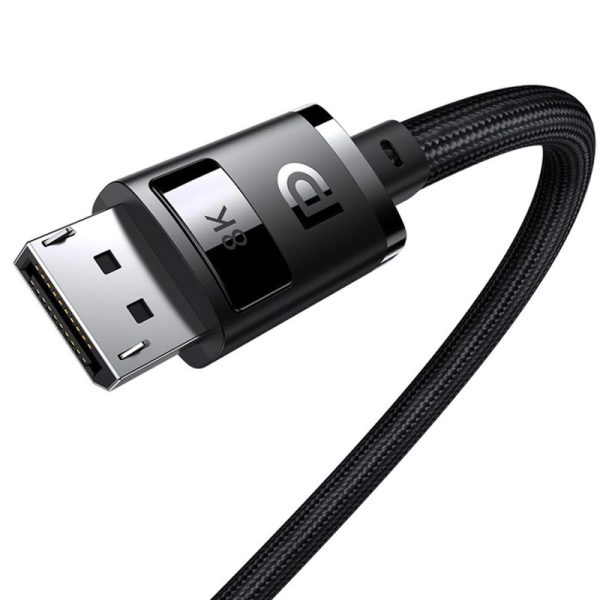 Дата кабель Baseus High Definition DP 8K to DP 8K (3m) (B00633706111-03) Чорний - Зображення 3