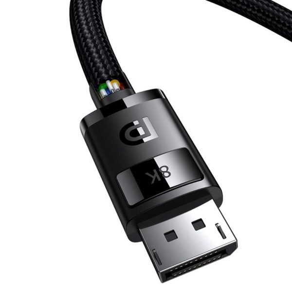 Дата кабель Baseus High Definition DP 8K to DP 8K (3m) (B00633706111-03) Чорний - Зображення 4