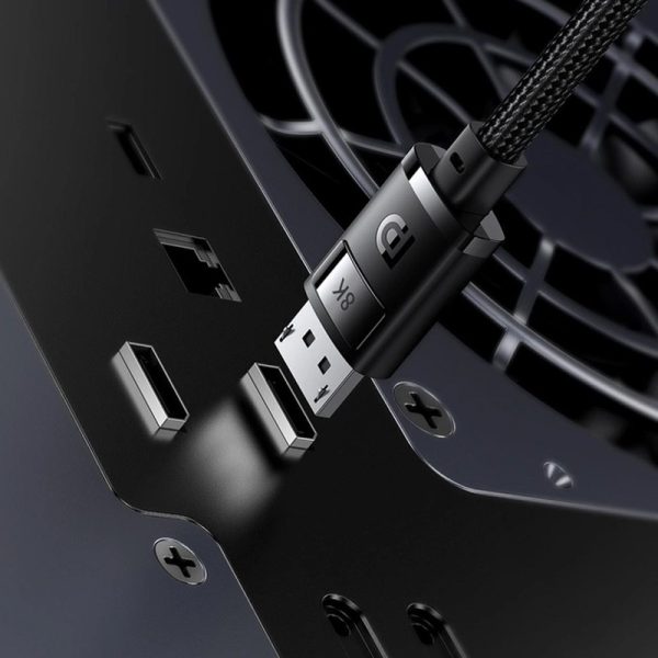Дата кабель Baseus High Definition DP 8K to DP 8K (3m) (B00633706111-03) Чорний - Зображення 7