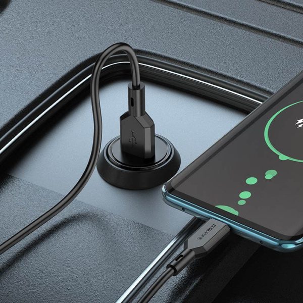 АЗП Borofone BZ18 QC3.0 (1USB-A) Чорний - Зображення 4