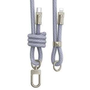 Дата кабель-шнурок Hoco GH7 Elegant Type-C to Lightning (1.8m) Синій