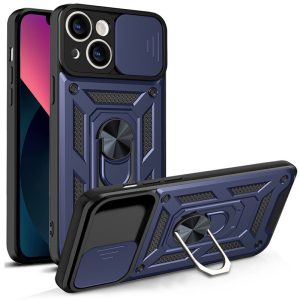 Ударостійкий чохол для Apple iPhone 13 Синій Camshield Serge Ring
