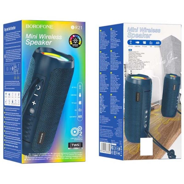 Bluetooth Колонка Borofone BR21 Синій - Зображення 4