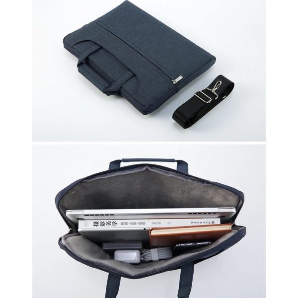 Сумка для ноутбуку Denim with Straps 15/16.2'' Синій - Зображення 4