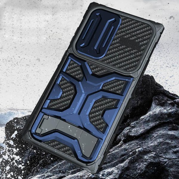 Чохол для Samsung Galaxy S23 Ultra Синій Nillkin CamShield Adventurer Pro (шторка на камеру) - Зображення 6