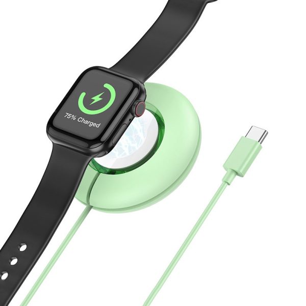Бездротова зарядка Hoco CW51 Wireless charger for iWatch Зелений - Зображення 2