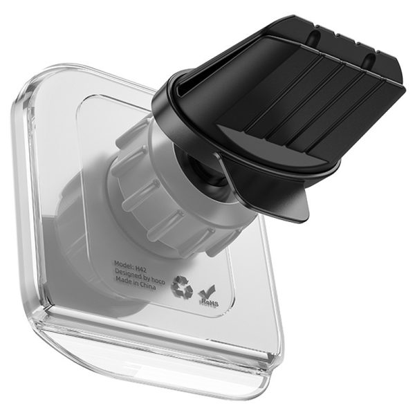 Автотримач Hoco H42 Crystal ring magnetic (air outlet) Білий - Зображення 3