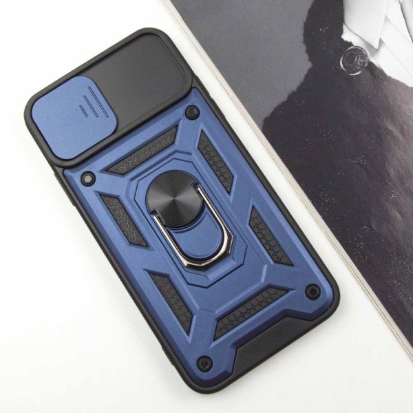 Ударостійкий чохол для Apple iPhone 12 Pro Max Синій Camshield Serge Ring - Зображення 4